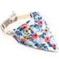 Floral Print Pet Bandana, Soft Cotton Flower Pattern Scarf Collar for Small Medium Dogs Cats