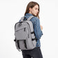 Multi-Pocket Utility Backpack with Buckle Straps, Side Pockets and Padded Shoulder Straps