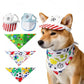 Pet Hat and Bandana Set Adjustable Sun Visor Cap with 3-Pack Printed Bandanas for Cats and Dogs