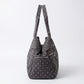 Polka Dot Multi-Pocket Shoulder Bag with Zip Closure