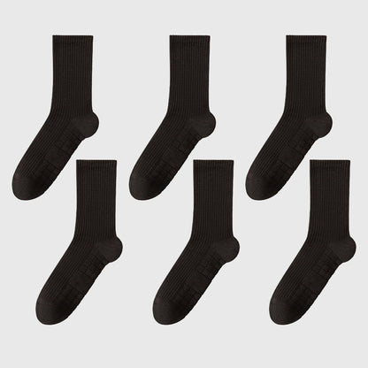 6pk Men's Crew Socks with Non - Slip Sole