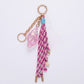 Coastal Seashell Tassel Bag Charm Keychain