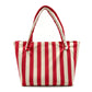 Striped Terry Cloth Tote Bag Roomy Beach and Travel Shoulder Carryall