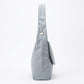 Flap Hobo Bag with Grommet Strap and Wide Shoulder Handle 11.8x9.5x4in