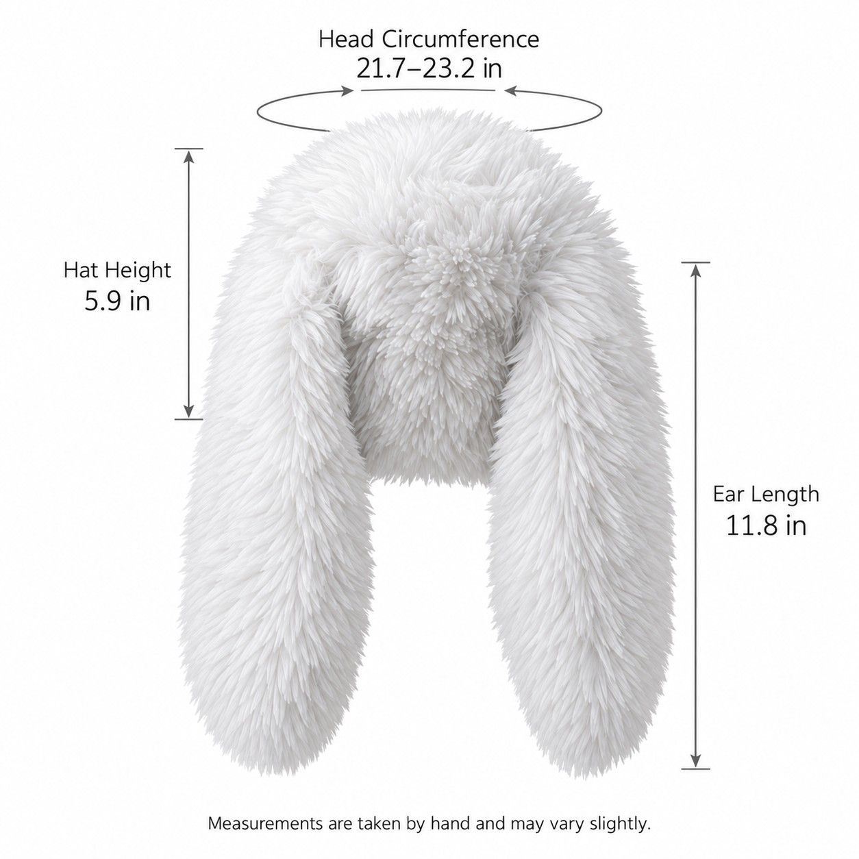 Faux Fur Trapper Hat Long Ear Flaps Plush Winter Hat