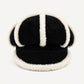 Corduroy Newsboy Cap Faux Fur Trim Baker Boy Hat Warm Casual Style