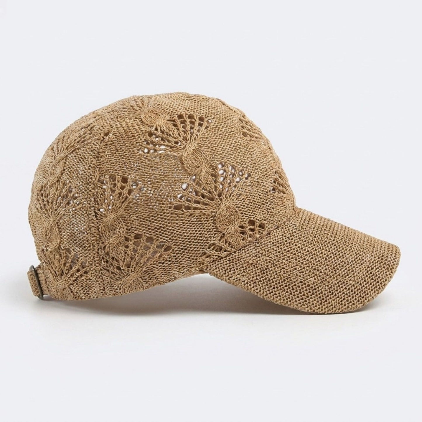 Women's Crochet Knit Baseball Cap Breathable Openwork Lightweight Casual Hat
