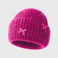 Ribbed Knit Beanie with Bow Accents - Cute Soft Winter Hat for Casual Daily Wear