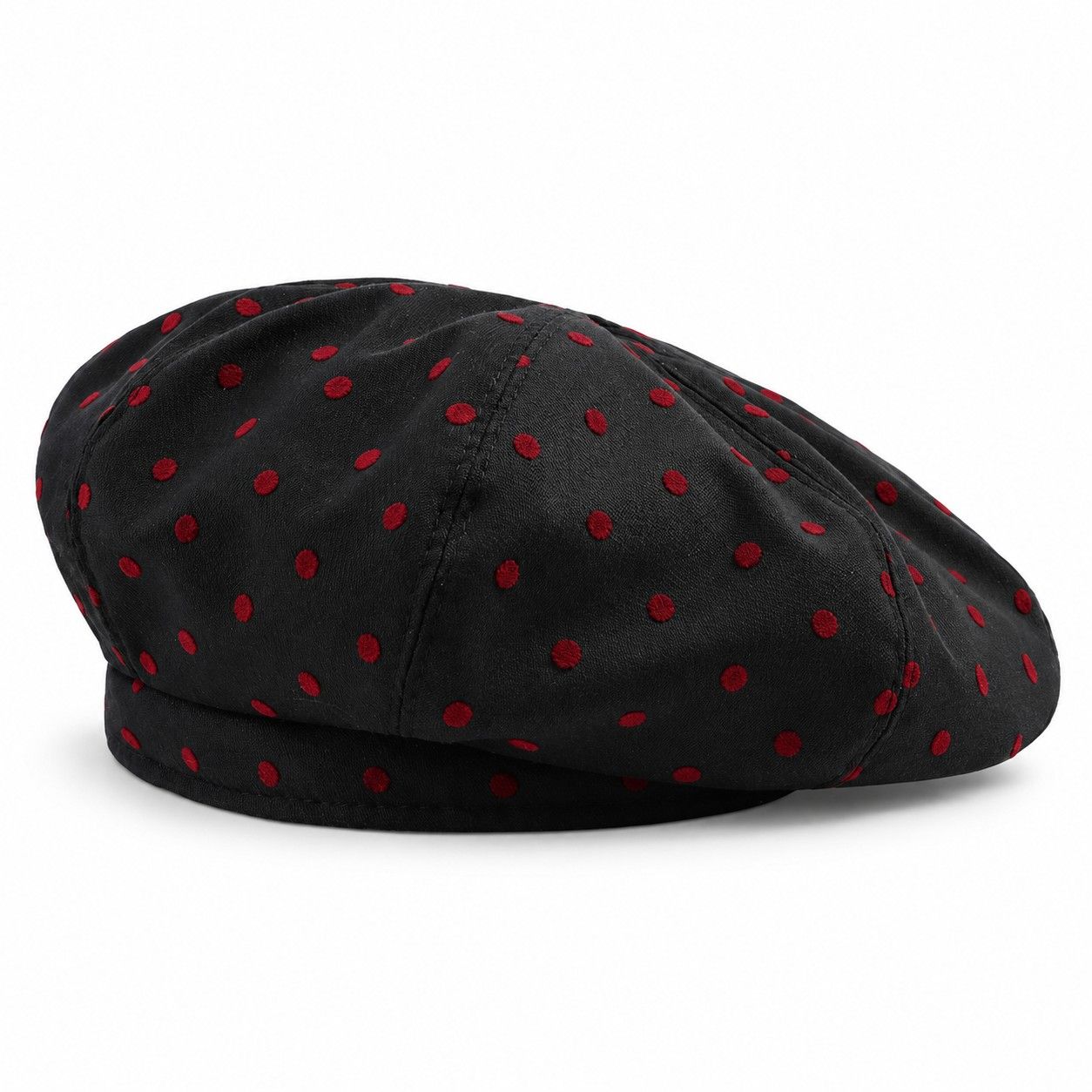 Polka Dot Beret Hat Lightweight French Painter Cap Adjustable Casual Style