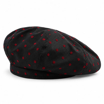Polka Dot Beret Hat Lightweight French Painter Cap Adjustable Casual Style