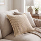 Houndstooth Woven Decorative Throw Pillow Cover Textured Square Cushion Cover with Hidden Zipper