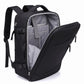 Multi-Compartment Travel Backpack with Padded Straps, Side Pockets and Compression Buckles