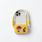 Dachshund Graphic Clear Phone Case Design with Cord Strap Compatible with all iPhone 14 and later models