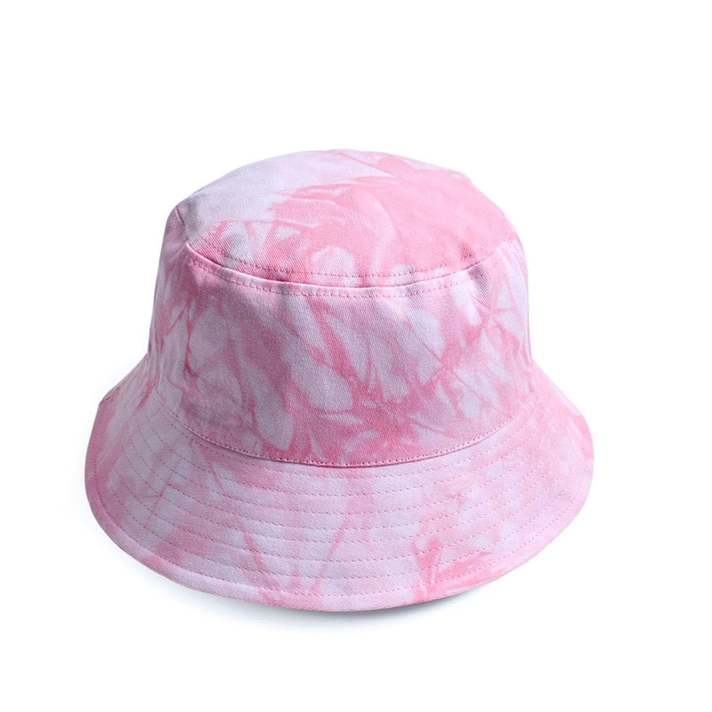 Summer Fisherman Hat Outdoor Travel Tie Dye Bucket Hat with Wide Brim Casual Sun Protection