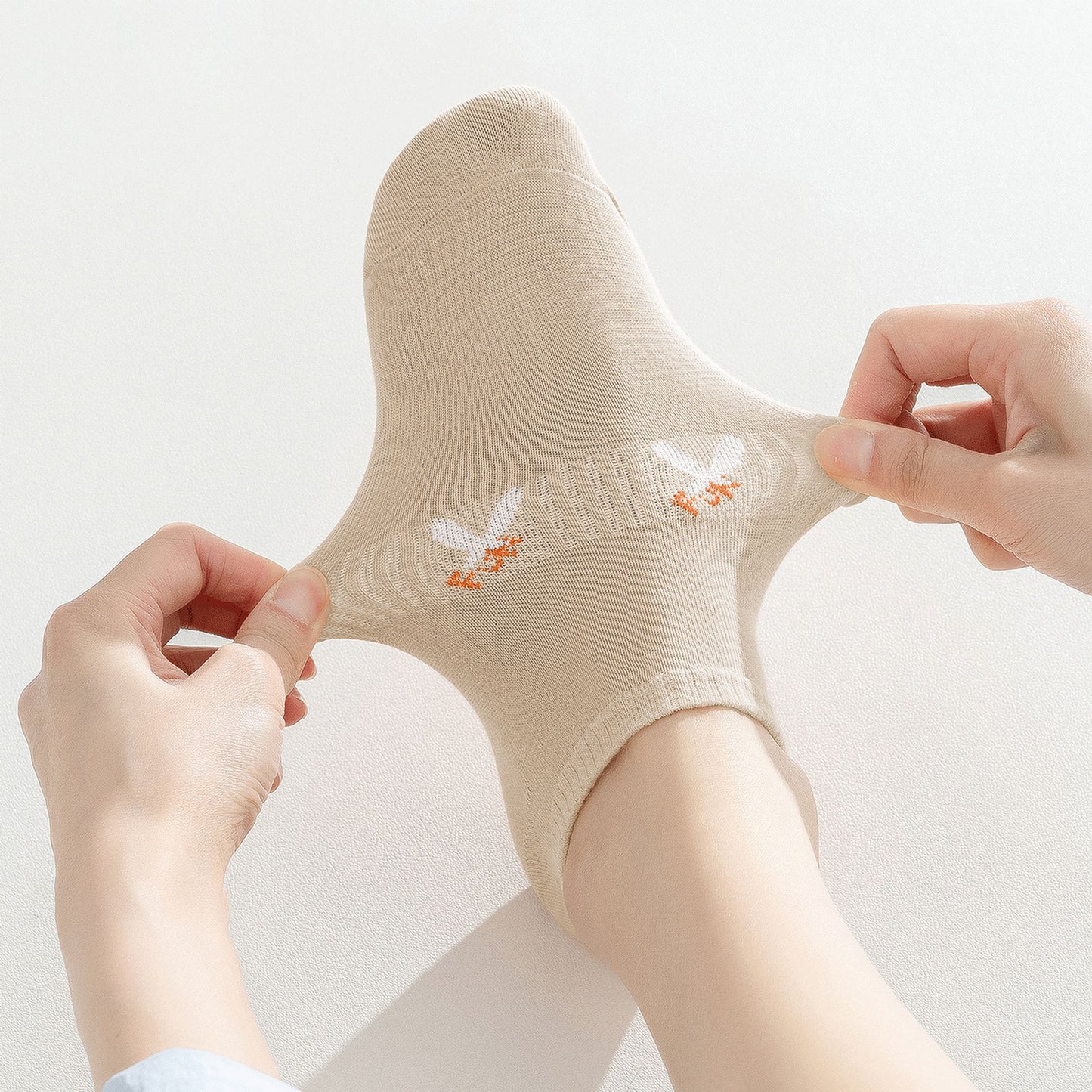 No-Show Socks with FUN Letters 6Pk