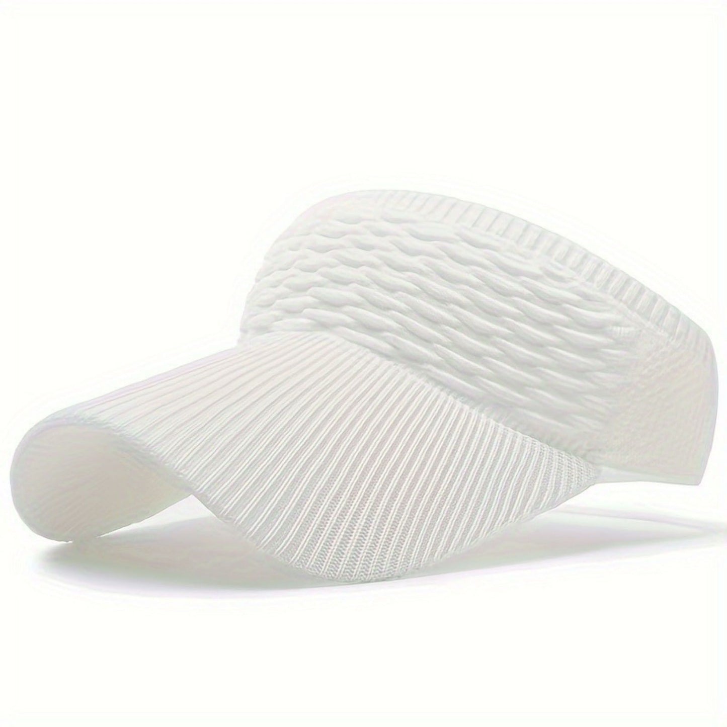 Women's Knit Visor Hat Breathable Stretch Sun Visor Cap Lightweight Athletic Hat