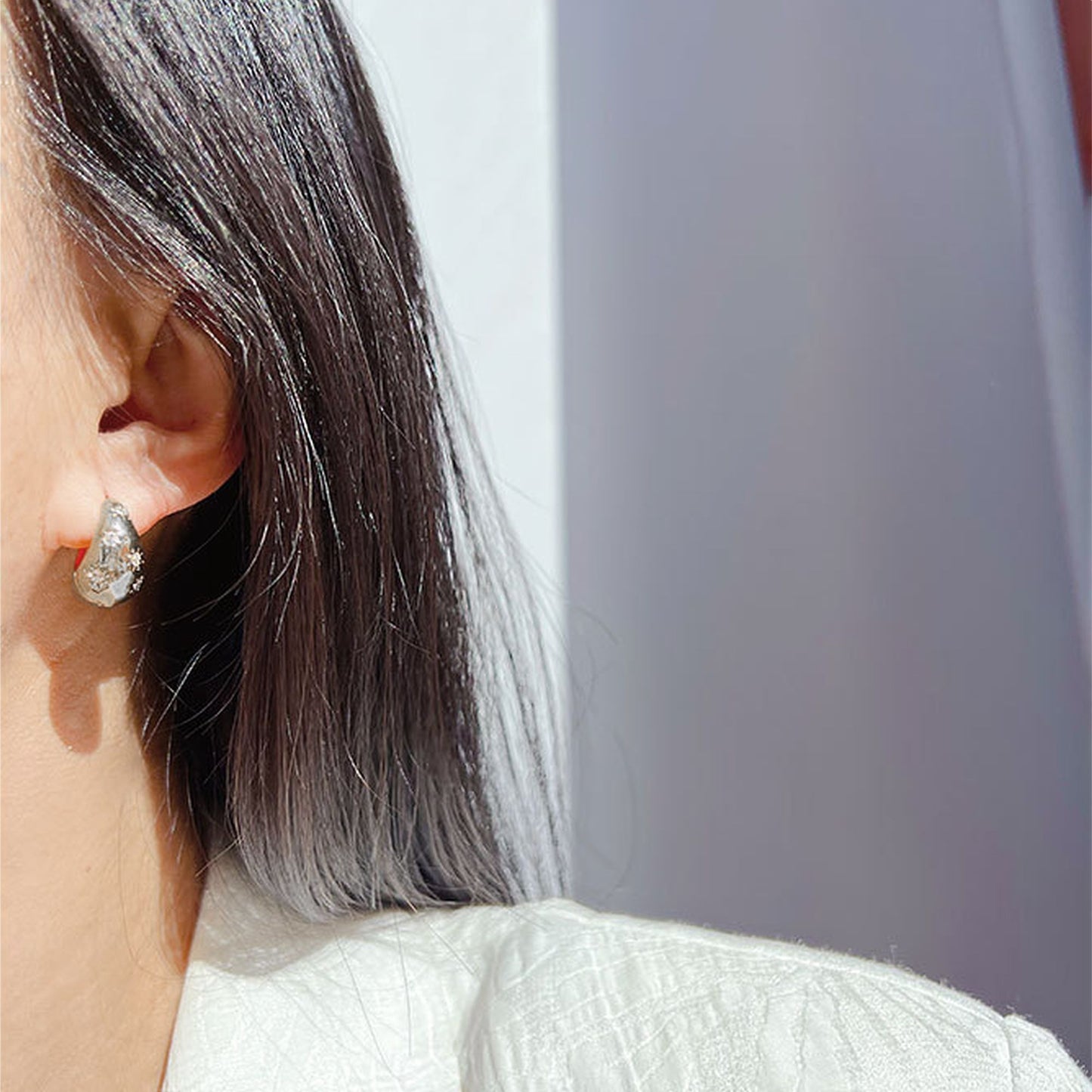 Women's Celestial Crystal Hoop Earrings