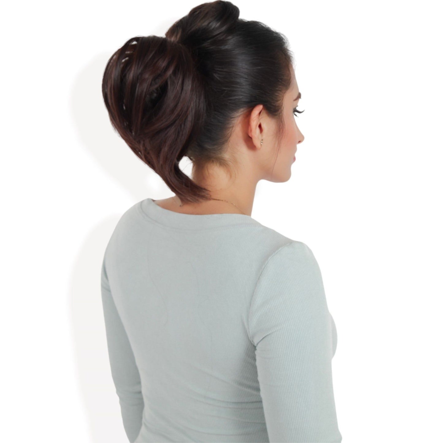 Messy Bun Hair Piece Updo Synthetic Tousled Ponytail Hairpiece 8 Inch