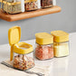 Glass Seasoning Jar with Spoon, Lid and Easy-Grip Handle