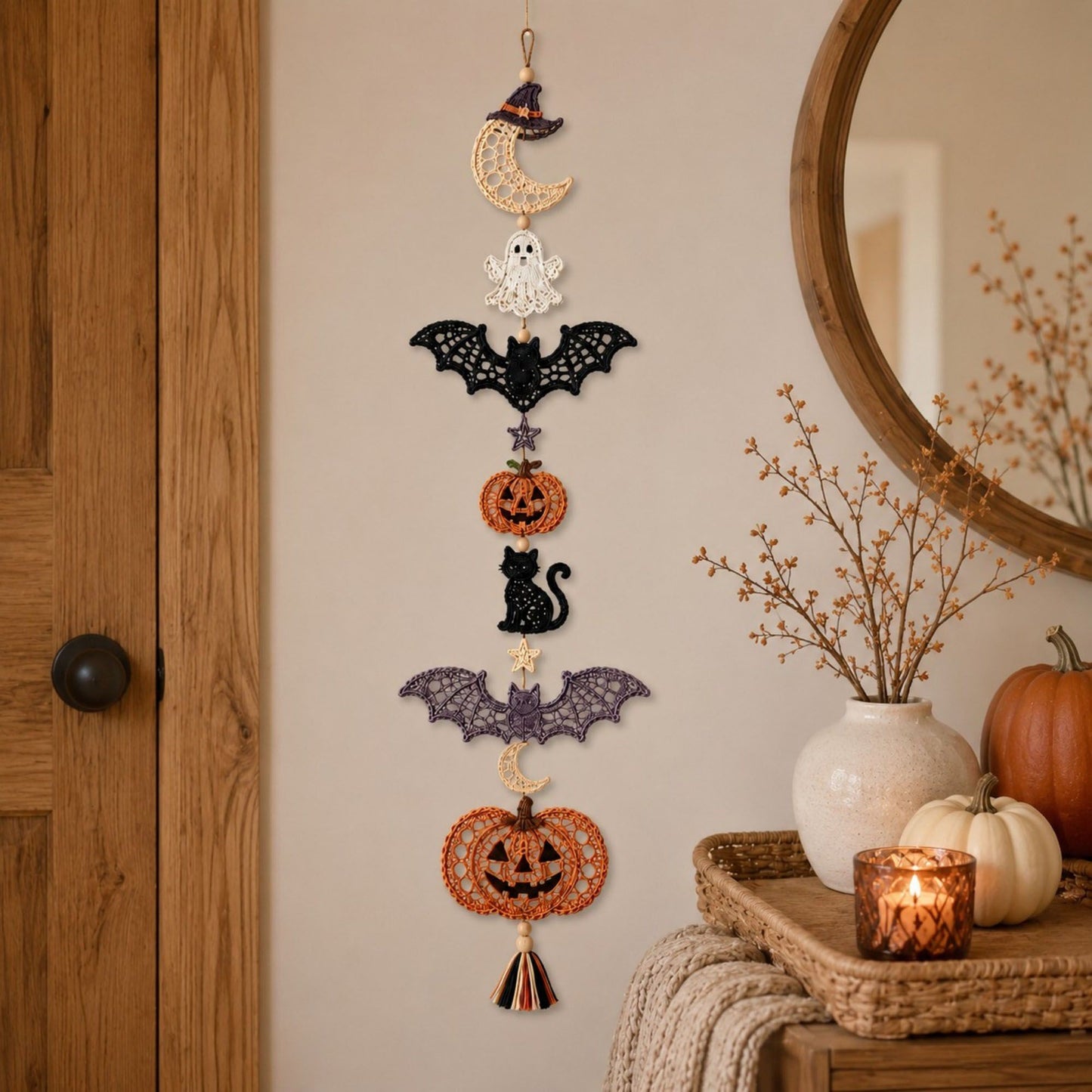 Halloween Crochet Hanging Ornament DIY Craft Kit
