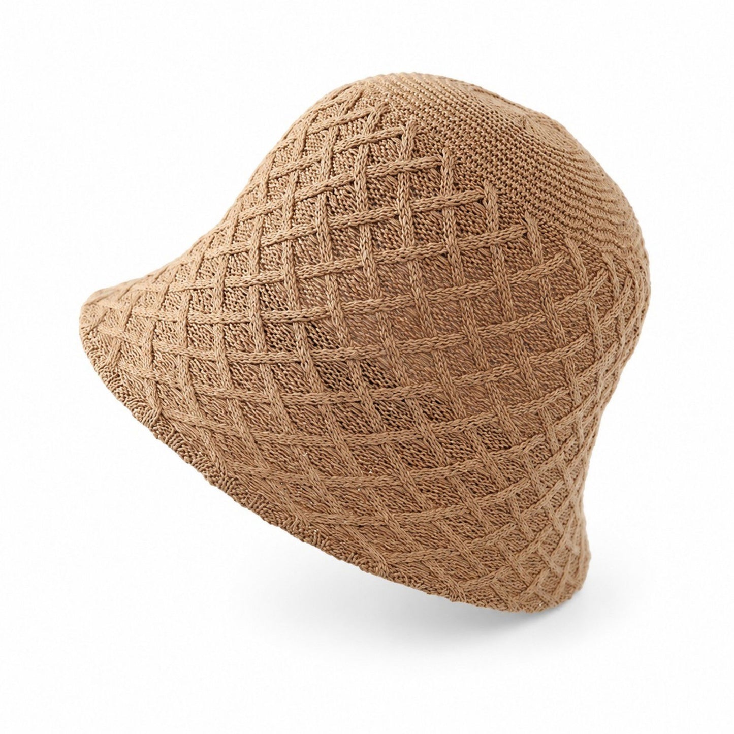 Summer Bucket Hat - Lightweight Woven Straw Sun Hat for Beach and Vacation