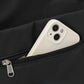 Canvas Tote Bag with Zipper Closure and Multiple Exterior Pockets