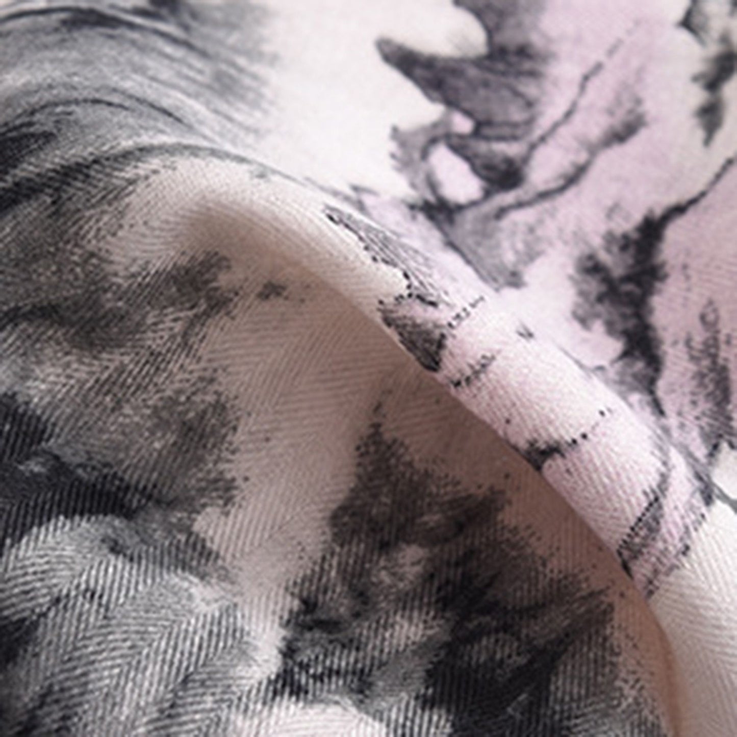 Scenic Landscape Print Square Scarf with Soft Silky Fabric Lightweight Versatile Neck and Hair Accessory