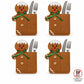 4pk Santa Christmas Silverware Holders