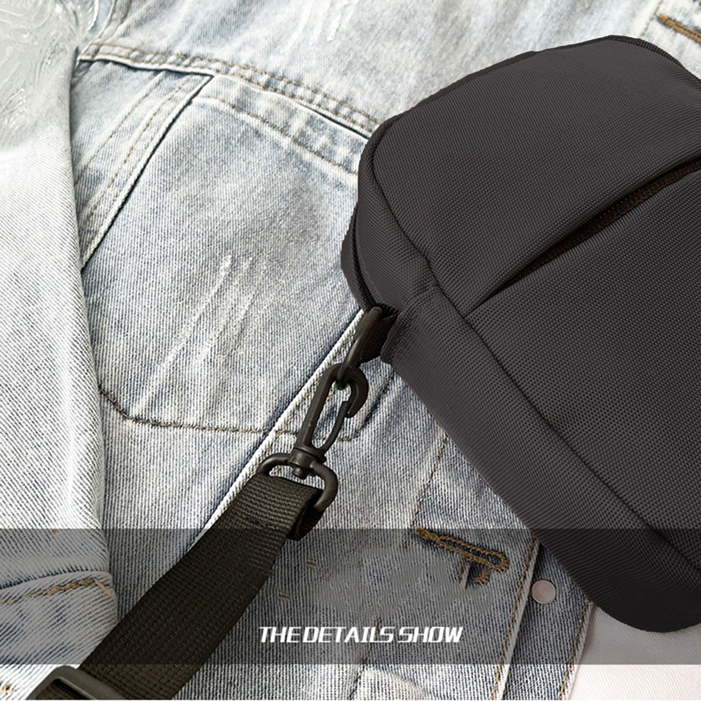Mini Crossbody Bag - Lightweight Canvas Small Shoulder Bag for Casual Daily & Outdoor Use