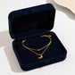 Layered Necklace Set with Minimalist Bead Charm and Sculpted Crescent Moon Pendant for a Delicate Refined Everyday Statement
