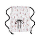 Printed Drawstring Backpack for Women, Large Capacity Lightweight Everyday Bag