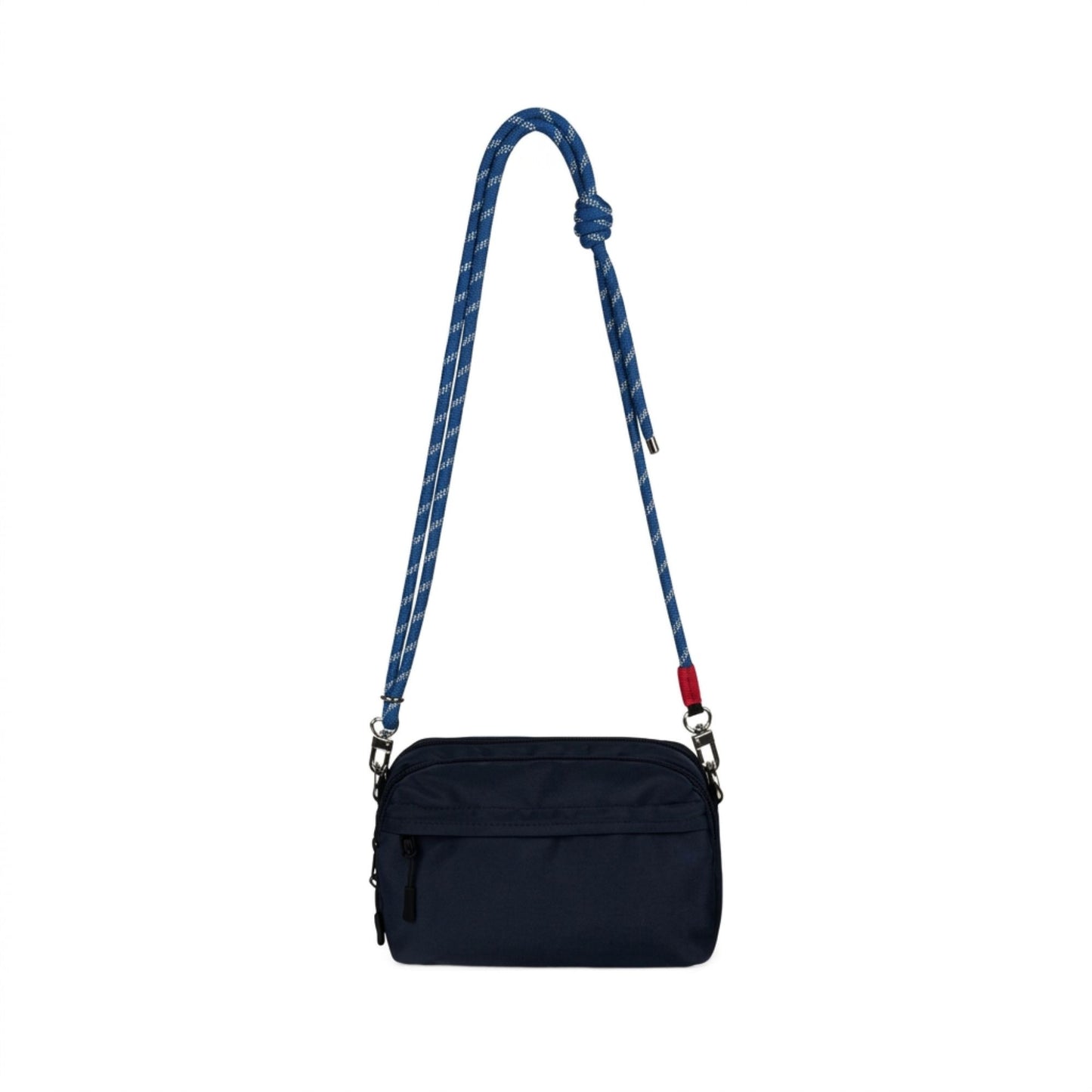 Small Nylon Crossbody Bag with Rope Strap