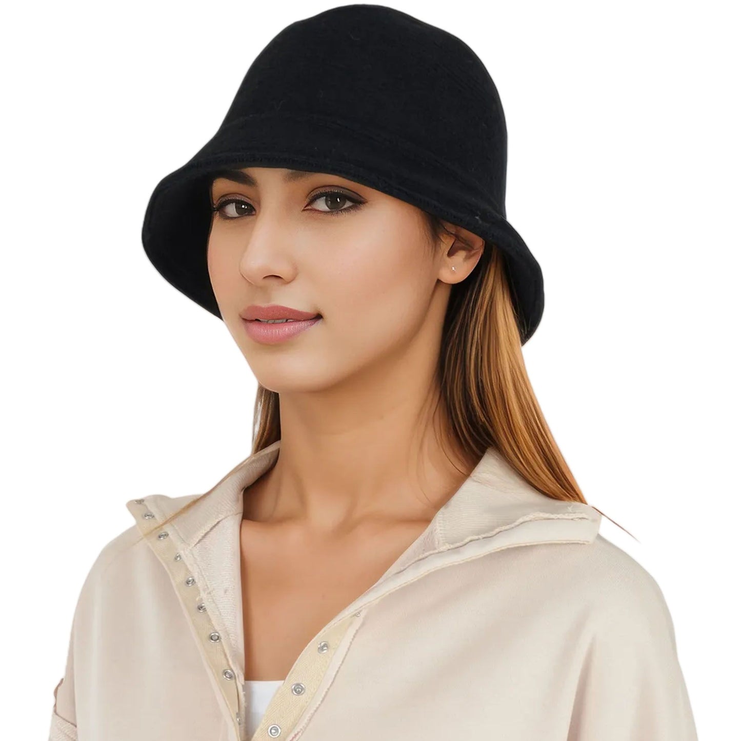 Fall Knitted Bucket Hat Summer Travel Fisherman Sun Hat