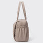 Oversized Padded Tote Bag with Multi Outer Pockets and Long Padded Shoulder Straps 16.5x6.1x13in
