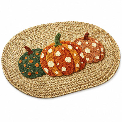 Fall Pumpkin Bath Mat Soft Absorbent Accent Rug 15.7 x 23.6 Inches