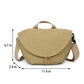 Flap Crossbody Bag with Adjustable Strap and Top Handle