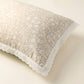 4-Piece Cotton Washed Jacquard Bedding Set with Duvet Cover Flat Sheet and Pillowcases Floral Texture