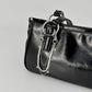 Star Chain Bag Charm with Layered Silver Tone Chains Dual Clips for Jeans Bags and Keys