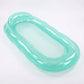 Pink Inflatable Pool Float with Mesh Center and Pillow Headrest