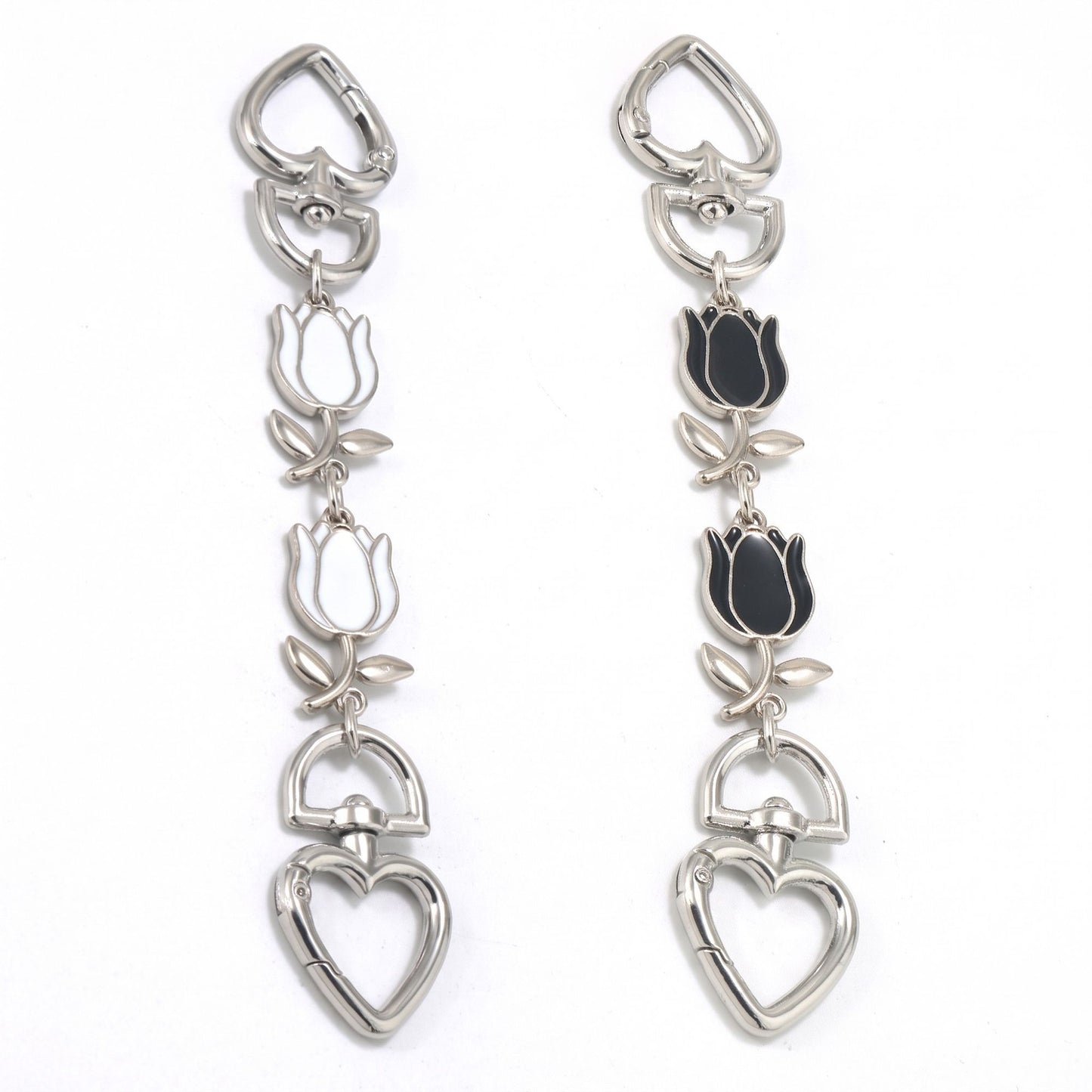 2 Piece Tulip Charm Set for Phone Cases Bags and Keys