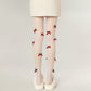 2pcs Women's Sheer Tights with Velvet Bow and Pearl Accent Details