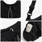 Crossbody Hobo Shoulder Bag with Adjustable Strap Zip Closure and Side Pockets