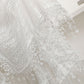 Lace Poncho Cover Up with Fringe Trim and Front Tie