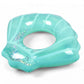 Icing Drip Inflatable Pool Float Ring with Glitter Confetti Durable PVC Swim Tube for Pool Beach Lake 39.4x43.3in