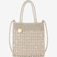 Hand-Crocheted Sequin Crossbody Bag Small Square Shoulder Bag for Phone and Essentials