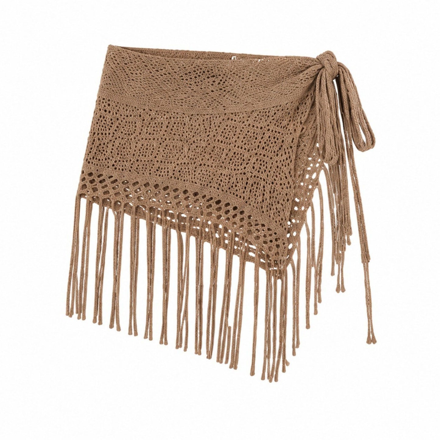 Crochet Fringe Triangle Wrap Belt