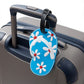 3 Pack Floral Flip Flop Luggage Tags with Attachment Straps