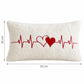 Heart Tufted Decorative Throw Pillow Cover 11.8 x 19.7 in (Single Piece)