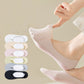 5 Pairs Women Low Cut No Show Socks Breathable Stretch Knit Liner Design Anti-Slip Heel Grip for Flats and Loafers