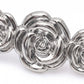 Triple Rose Thin Metal Waist Belt Adjustable Minimalist Floral Waist Jewelry 47.2in